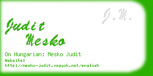 judit mesko business card